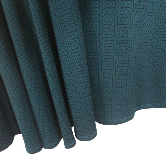 Preppy Fairycore Casual Cottage Cabin Preppy Peasant T-Shirt Dress Green LG - Picture 5 of 14